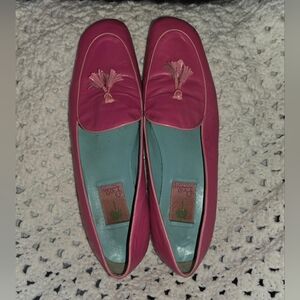 Lilly Pulitzer Pink Loafers With TASSELS SZ9.5